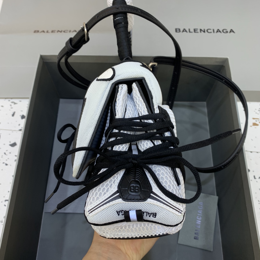 Balenciaga SneakerHead Small Handle Bag White